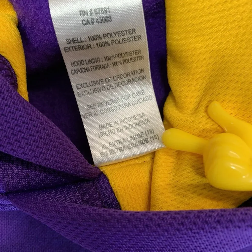 Los Angeles Lakers Hoodie Youth XL NBA Basketball Adidas Sweatshirt Pullover